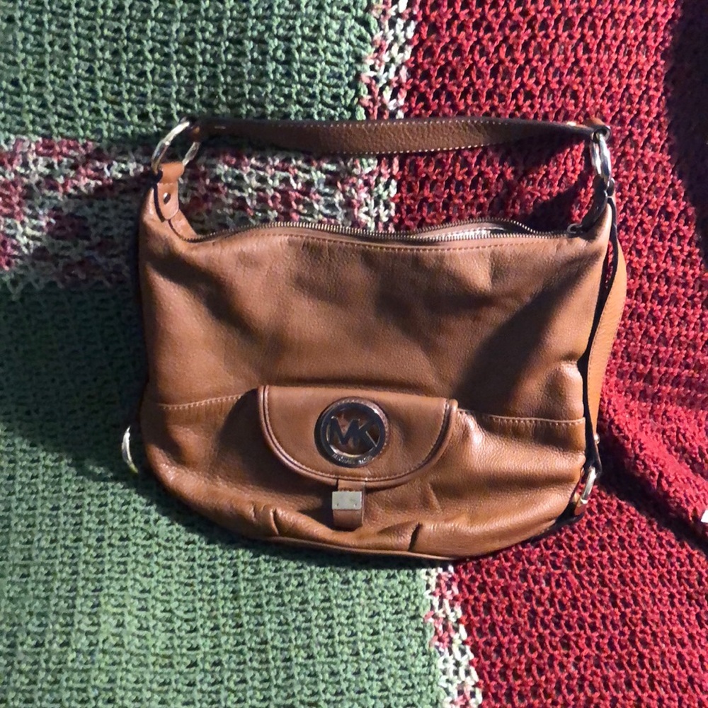 Tan leather bag